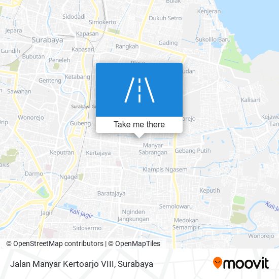Jalan Manyar Kertoarjo VIII map