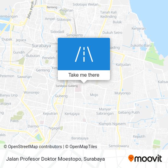 Jalan Profesor Doktor Moestopo map