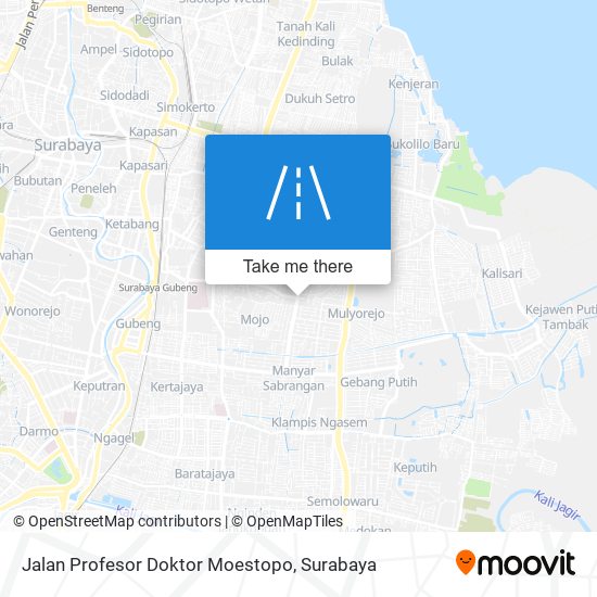 Jalan Profesor Doktor Moestopo map