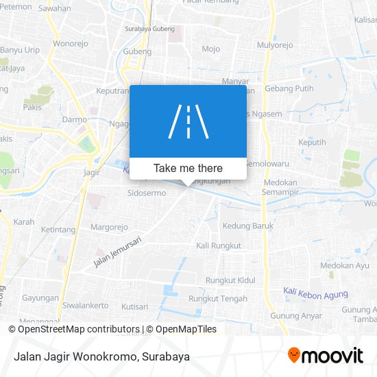 Jalan Jagir Wonokromo map