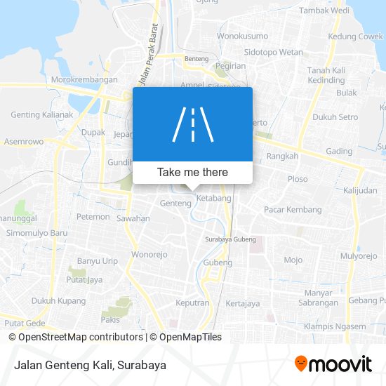 Jalan Genteng Kali map