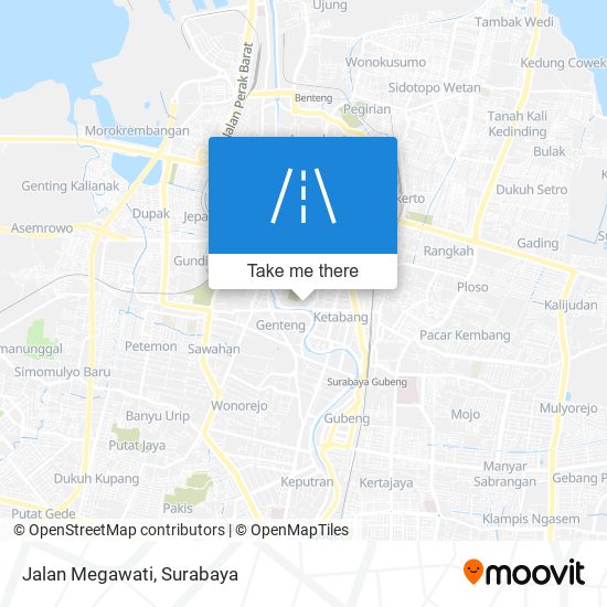 Jalan Megawati map