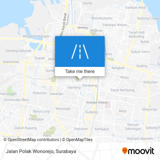 Jalan Polak Wonorejo map