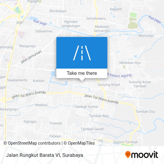 Jalan Rungkut Barata VI map