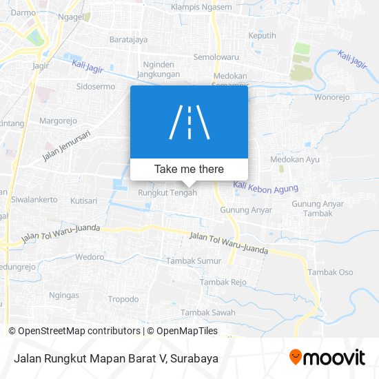 Jalan Rungkut Mapan Barat V map