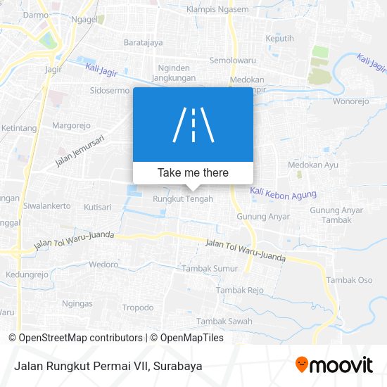 Jalan Rungkut Permai VII map