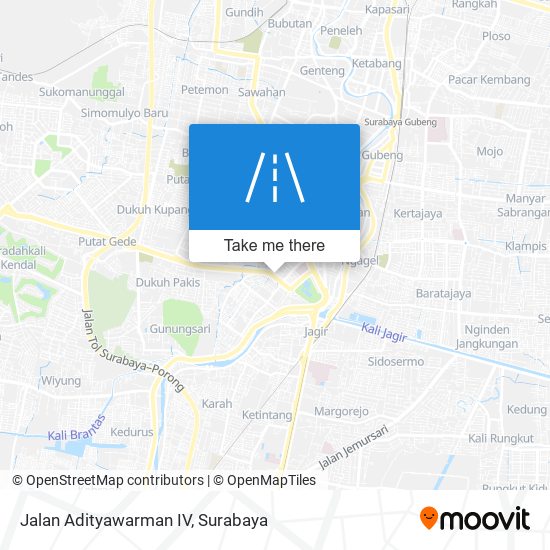 Jalan Adityawarman IV map