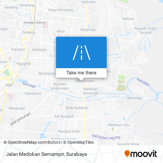 Jalan Medokan Semampir map