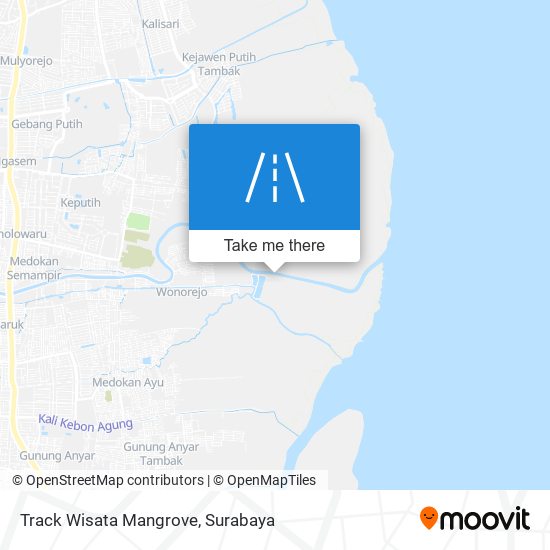 Track Wisata Mangrove map