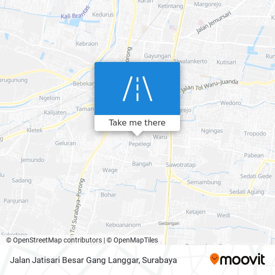 Jalan Jatisari Besar Gang Langgar map