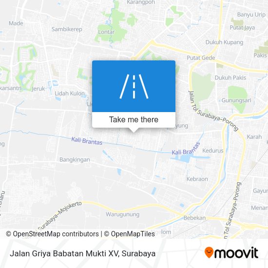 Jalan Griya Babatan Mukti XV map