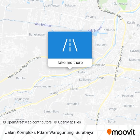 Jalan Kompleks Pdam Warugunung map