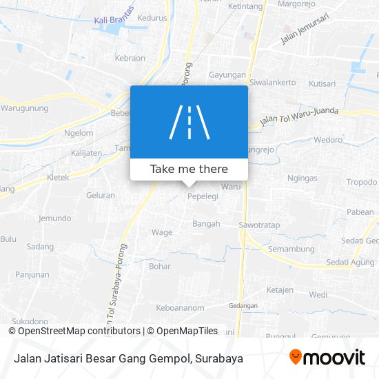Jalan Jatisari Besar Gang Gempol map