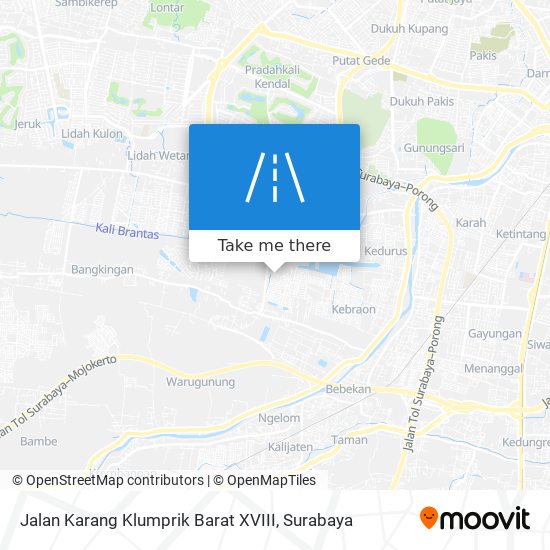 Jalan Karang Klumprik Barat XVIII map