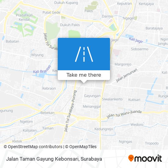 Jalan Taman Gayung Kebonsari map