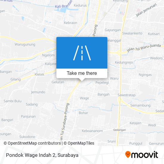 Pondok Wage Indah 2 map