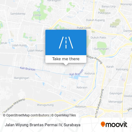Jalan Wiyung Brantas Permai IV map