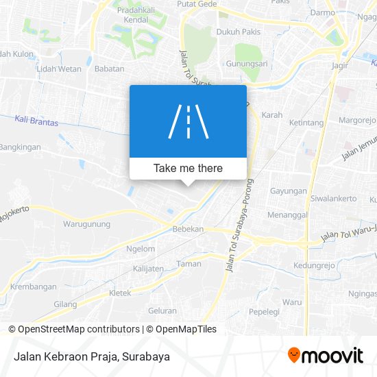 Jalan Kebraon Praja map