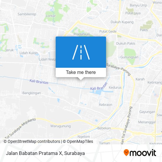 Jalan Babatan Pratama X map