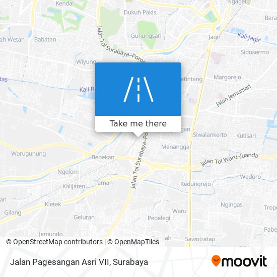 Jalan Pagesangan Asri VII map