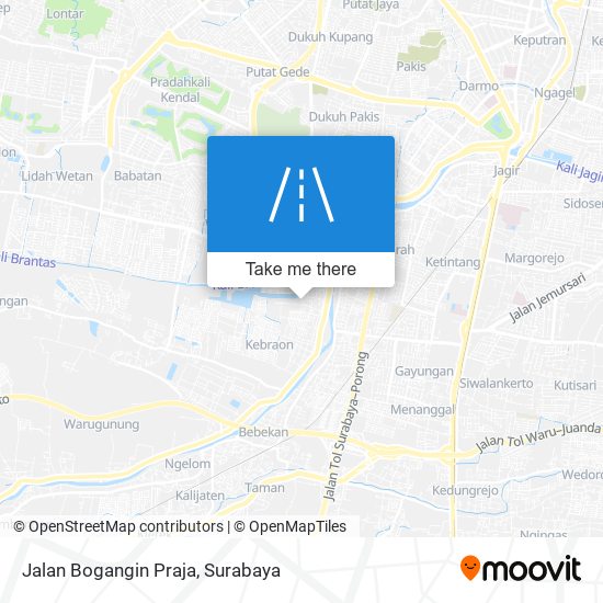 Jalan Bogangin Praja map