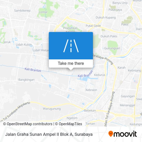 Jalan Graha Sunan Ampel II Blok A map