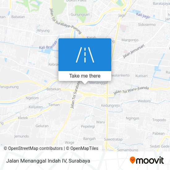 Jalan Menanggal Indah IV map