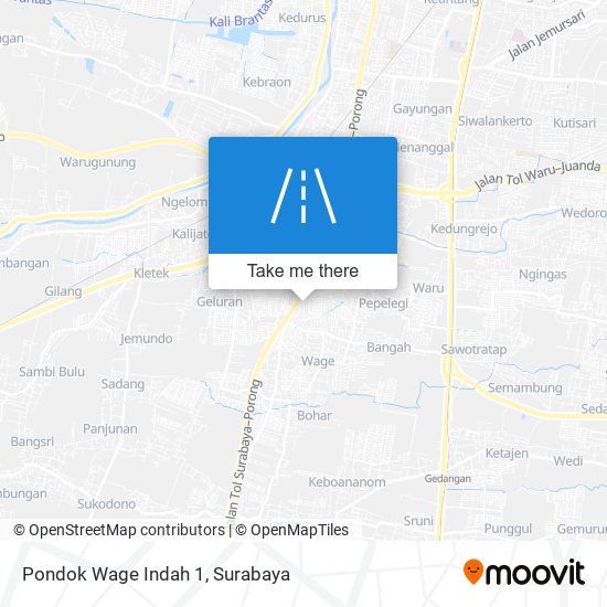 Pondok Wage Indah 1 map