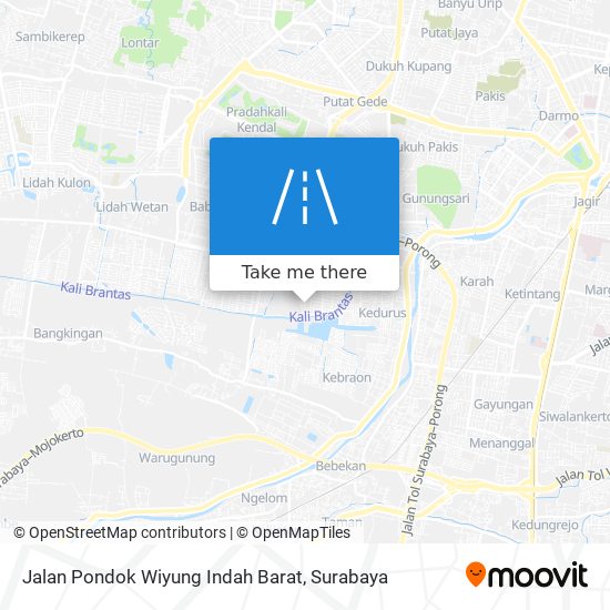 Jalan Pondok Wiyung Indah Barat map