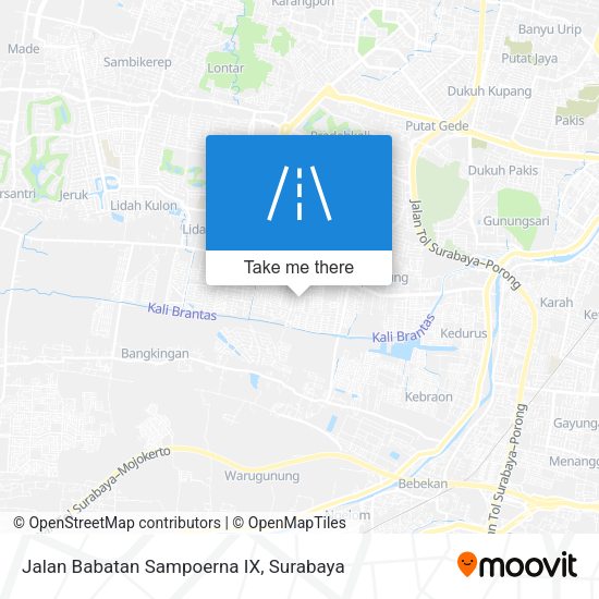 Jalan Babatan Sampoerna IX map