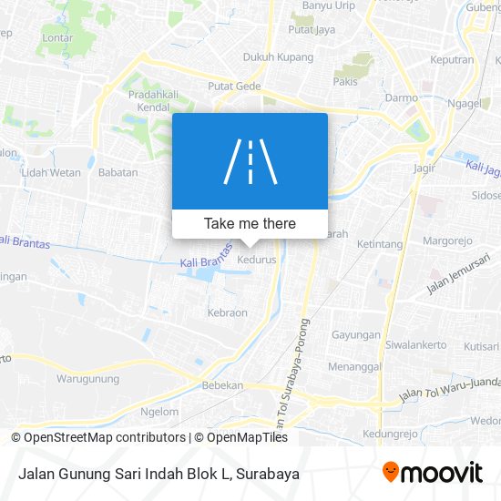 Jalan Gunung Sari Indah Blok L map