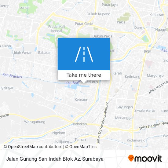 Jalan Gunung Sari Indah Blok Az map