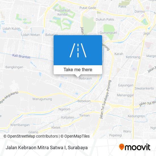 Jalan Kebraon Mitra Satwa I map