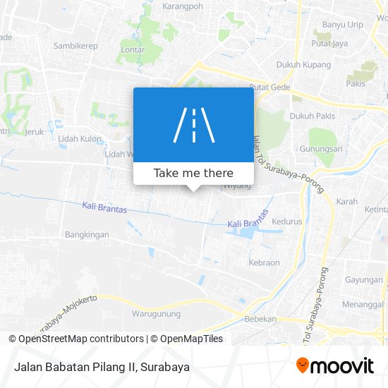Jalan Babatan Pilang II map
