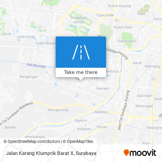 Jalan Karang Klumprik Barat X map