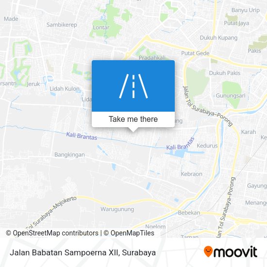Jalan Babatan Sampoerna XII map