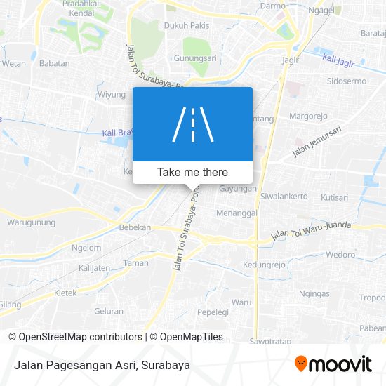 Jalan Pagesangan Asri map