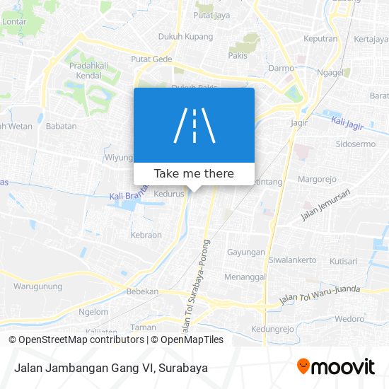Jalan Jambangan Gang VI map