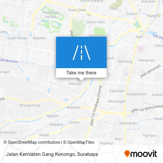 Jalan Kemlaten Gang Kenongo map