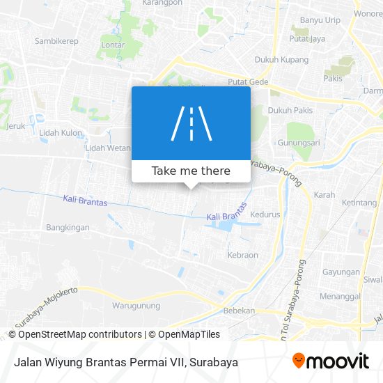 Jalan Wiyung Brantas Permai VII map