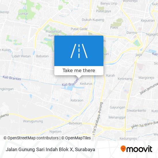 Jalan Gunung Sari Indah Blok X map