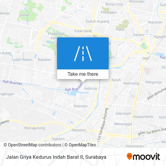 Jalan Griya Kedurus Indah Barat II map