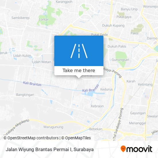 Jalan Wiyung Brantas Permai I map