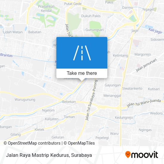 Jalan Raya Mastrip Kedurus map