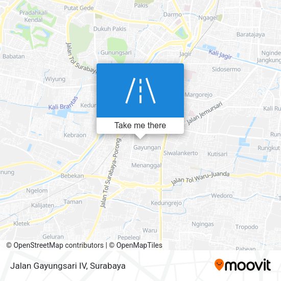 Jalan Gayungsari IV map