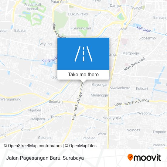 Jalan Pagesangan Baru map