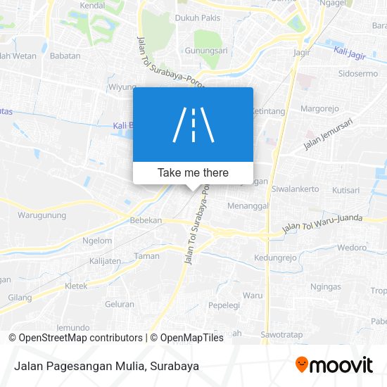 Jalan Pagesangan Mulia map