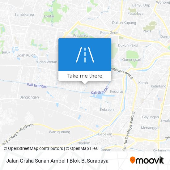 Jalan Graha Sunan Ampel I Blok B map