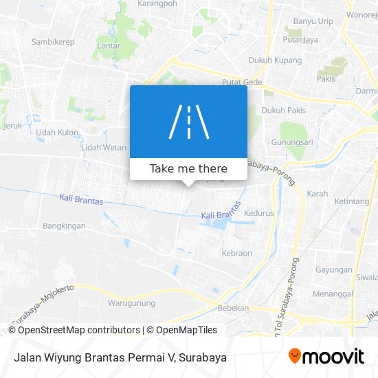 Jalan Wiyung Brantas Permai V map