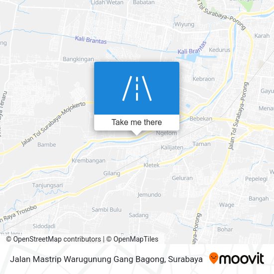 Jalan Mastrip Warugunung Gang Bagong map
